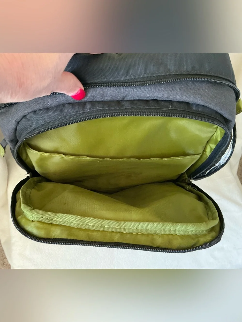 Eddie Bauer Places & Spaces Grey Heather Backpack Diaper Bag